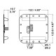 Surface Mount Padlockable Dish